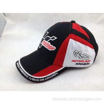 Multi Color 100% Cotton Baseball Cap with Raised 3D Embroid